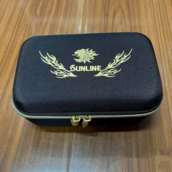 Sunline Portable Fishing Wheel Storage Bag EVA Wheel Protective Case Waterproof Reel Box Fishing Tackle Bag Fishing Accessories