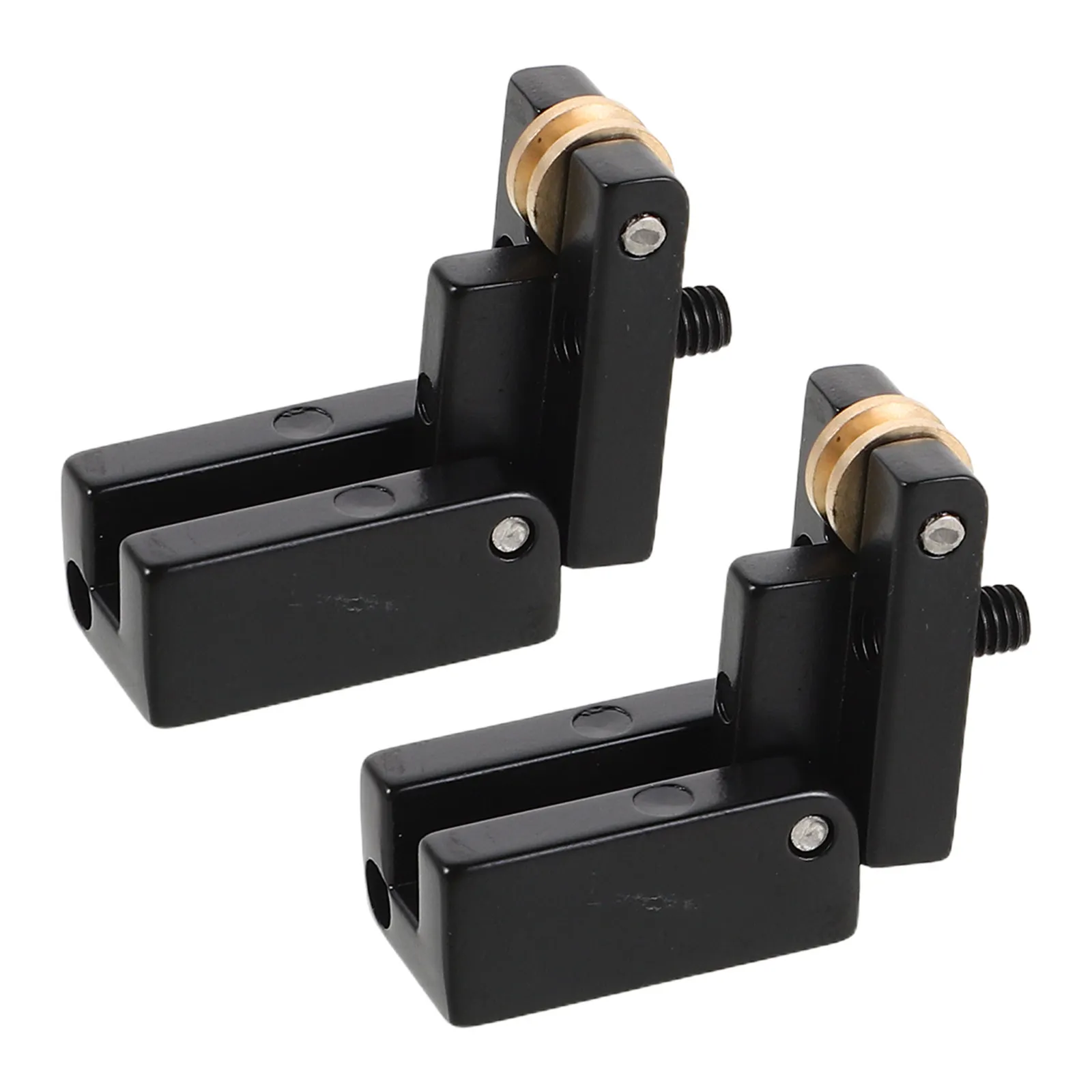 2 unidades de sillines de puente de guitarra eléctrica sin clavijero, sillín de rodillo y piezas de repuesto para el puente, para afinación estable y trémolo suave