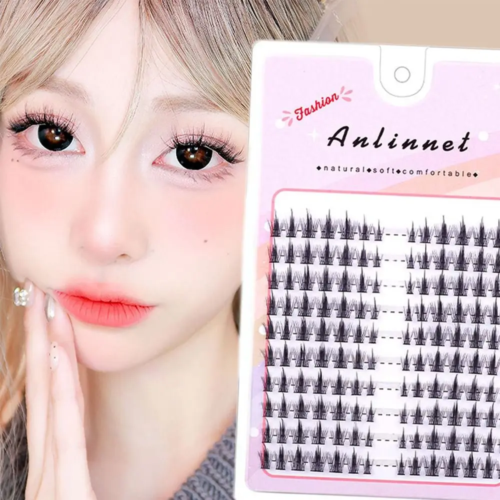 10 Rows New 5D Mink Individual Eyelashes Wipy Fluffy Natural and Thick Style Manga Lashes Makeup Eye Lashes Women