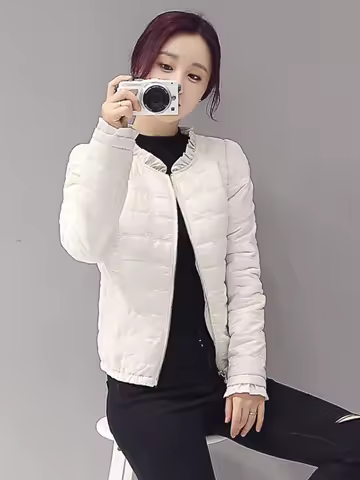 슬림핏 다운 재킷 여성용 겨울 코트 슬림핏 얇은 여성용 짧은 다운 재킷 패딩 코트 겨울 코트 다운 재킷 패딩 코트 다운 재킷