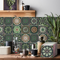 24pcs/set Tile Self-Adhesive Wall Stickers, Peel And Stick, Waterproof Living Room Kitchen Backsplash Bedroom Home Wall Stickers