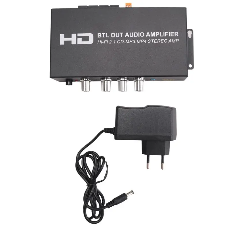 

Усилитель звука ABSL-Bass/Treble Control 2.1CH HI-FI 160W+80W с Bluetooth/RCA/AUX для дома/автомобиля, вилка EU