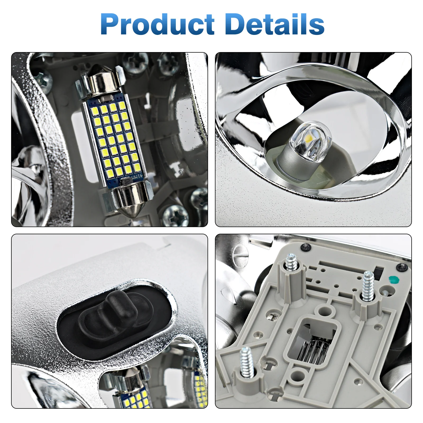 For Ford Ranger XL XLT STX Splash 1993-2004 LED Cab Map Lamp Assembly Without Cover F37Z13776B F37Z-13776-B view 4