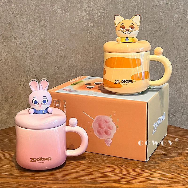 

Disney Zootopia Judy Hopps Nick Wilde офисная бытовая чашка для воды, кофейная чашка детская подарок на день рождения кружка