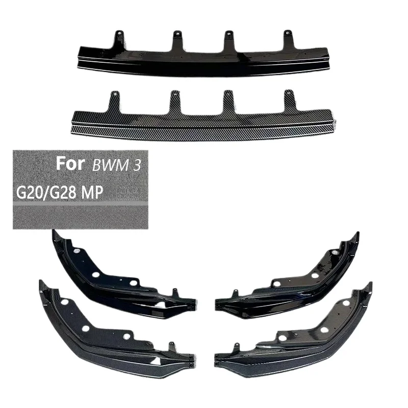 Front Bumper Tuning Spoiler Trim Styling Kits Lip Chin Splitter For BMW 3 Series G20 G21 M-Pack 320i 330i M340i XDrive 2019-2022