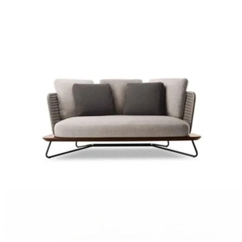 

Nordic outdoor rattan sofa courtyard balcony terrace garden villa sales office rattan leisure rattan chair combination furniture