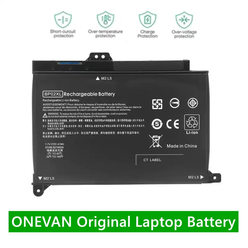 ONEVAN BP02XL Laptop Battery For HP Pavilion PC 15 15-AU 849909-850 849569-421 HSTNN-LB7H BP02041XL TPN-Q172 TPN-Q175 41WH