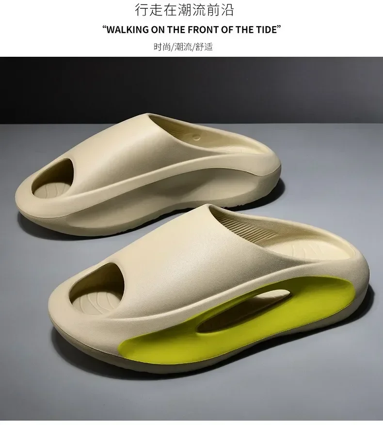 Hochwertige, trendige Outdoor-Pantoffeln mit EVA-Sohle, bemalt, weichsohlig, für Strand und Zuhause – Detail 9