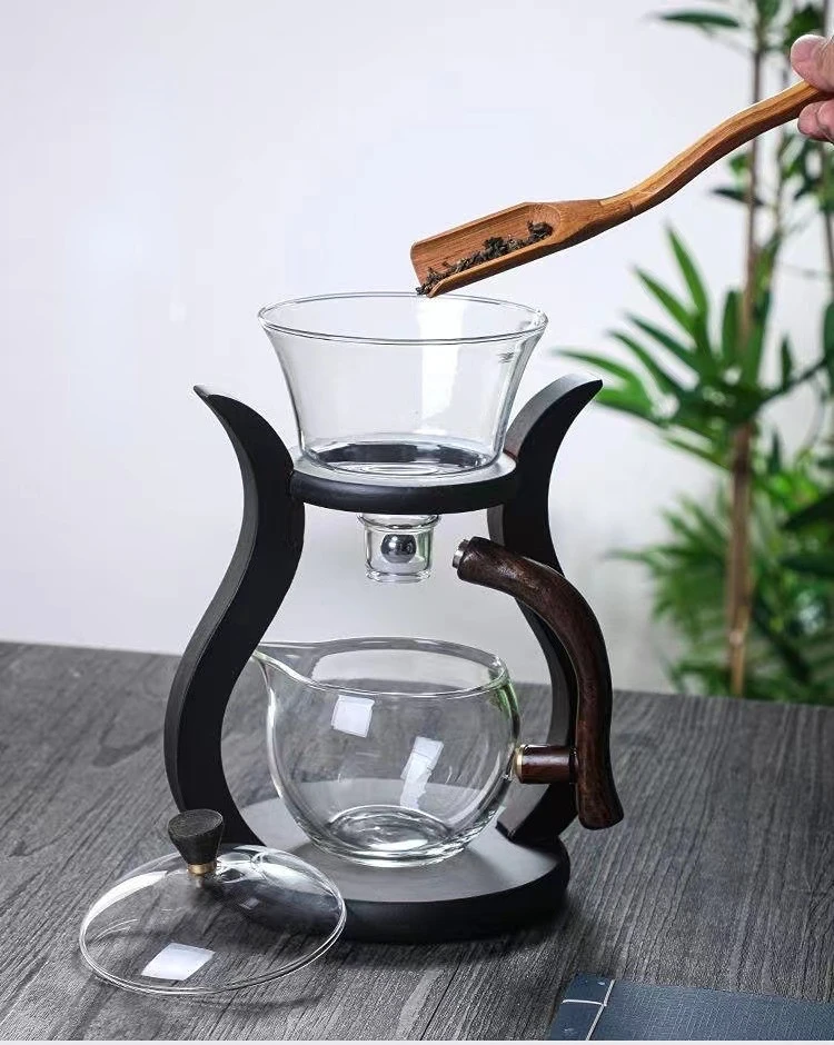 Kungfu Tea Cup Set Teapot Glass Teapots Household Magnetic Suction Teapot Living Room Tea Making Artifact Gaiwan Pu Erh Kettle