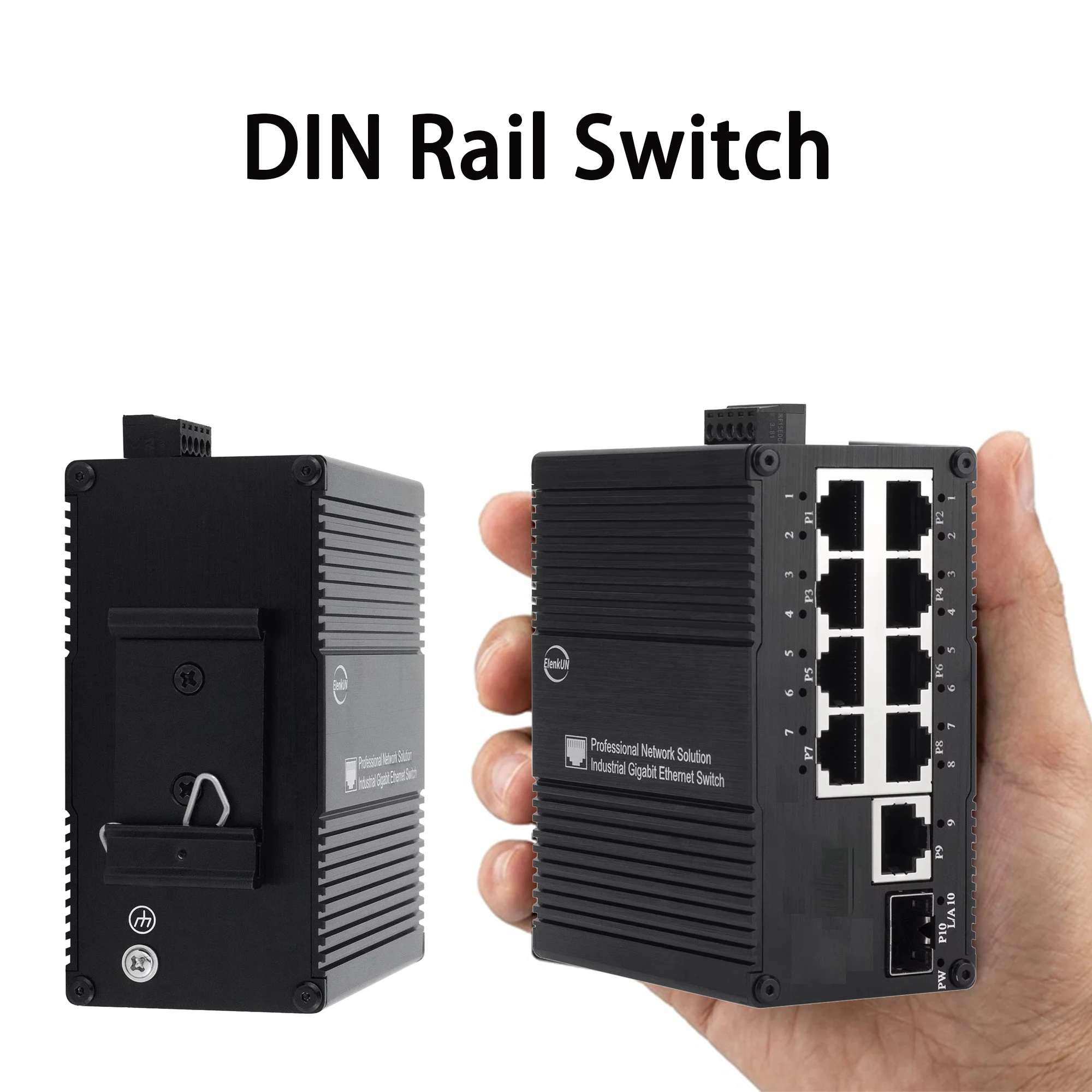 산업용 9 RJ45+1 SFP 기가비트 스위치 비관리형 - Industrial Switch Din Rail Gigabit 리뷰 및 가격