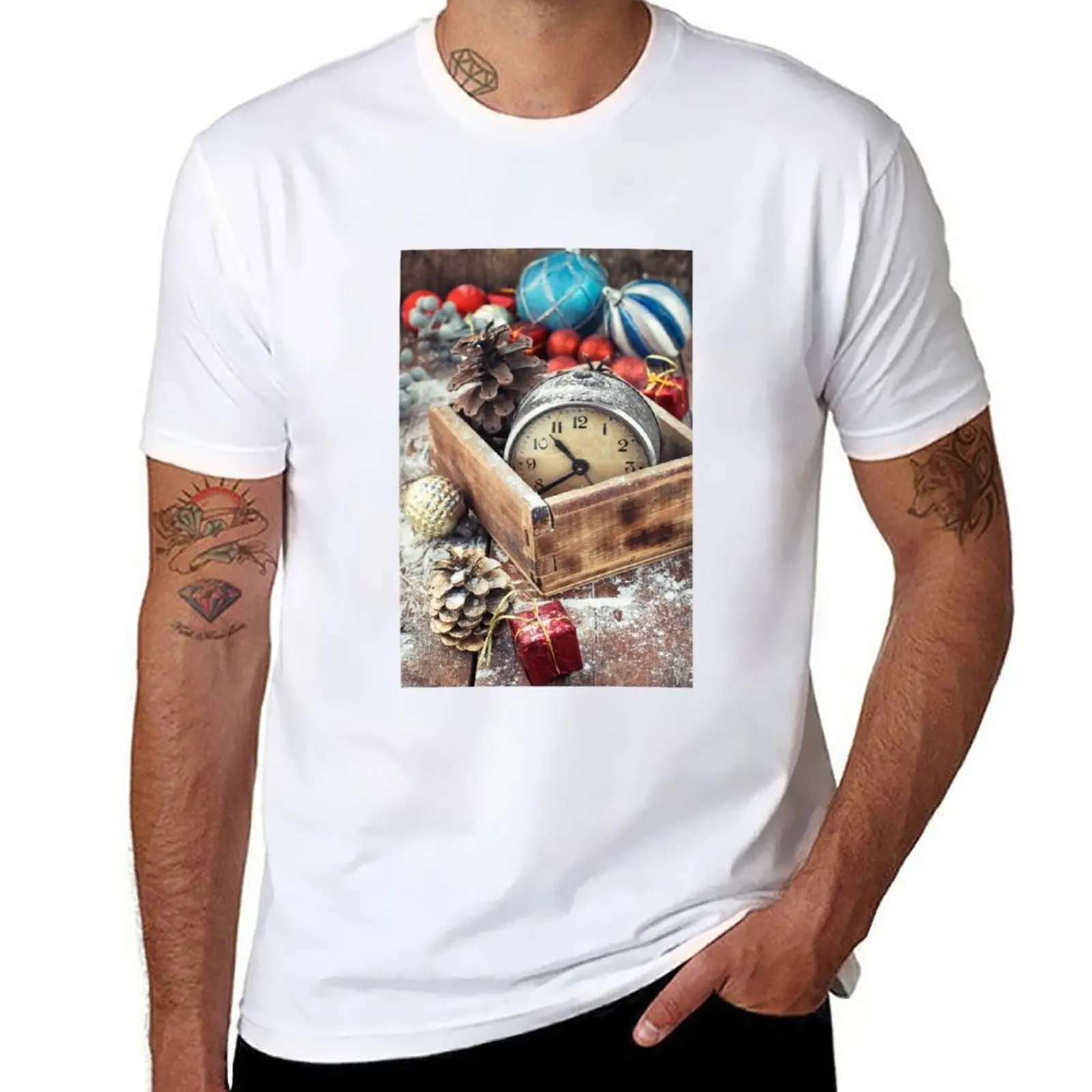 Magical Snowy Christmas T-Shirt aesthetic clothes black t shirts summer tops clothes for men