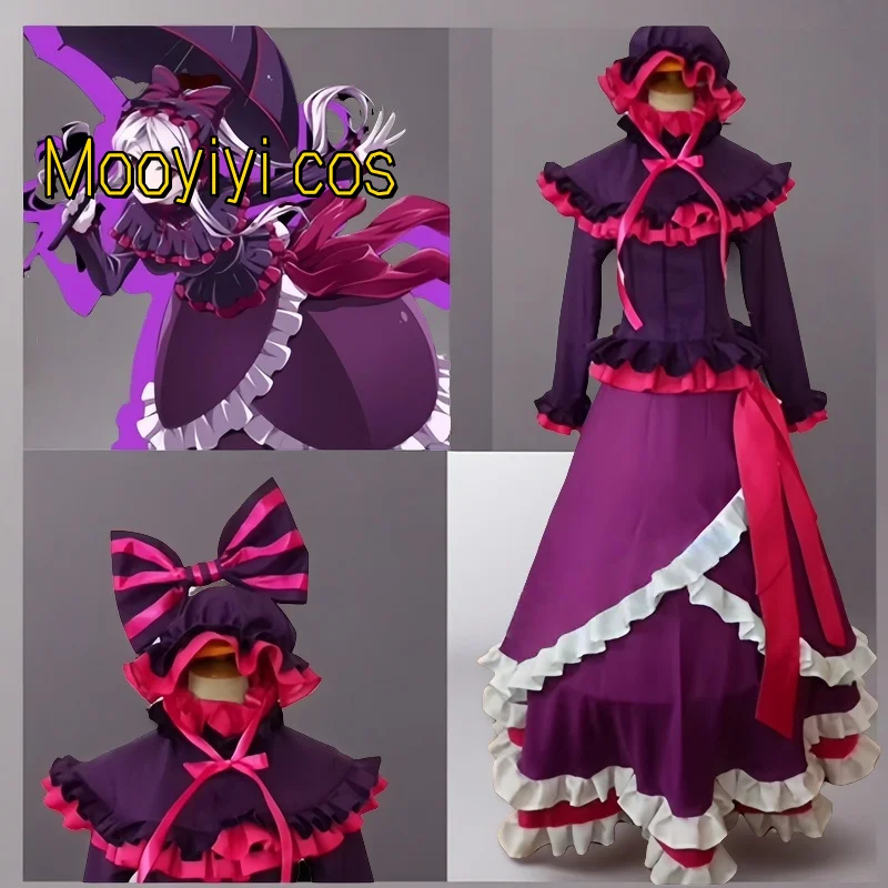 Recién Shalltear Bloodfallen disfraz de Cosplay Halloween Navidad fiesta de juegos cómic nuevo personalizado nuevo Mooyiyi cos