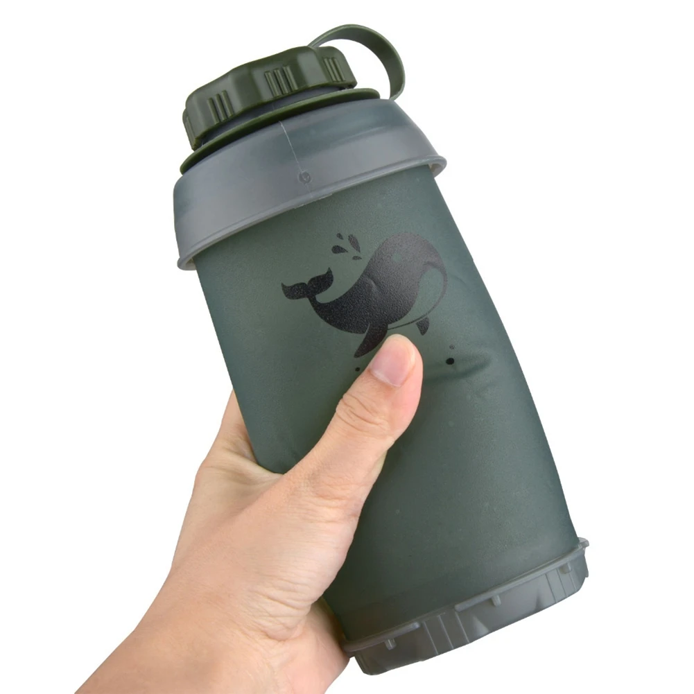 750ml Collapsible TPU Water Bottle Durable Lightweight Water Kettle for Camping Backpacking Hiking Climbing view 3