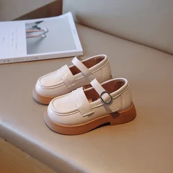 Toddler Girls Casual Leather Shoes Girls Low Heels Princess Shoes Kids JK Lolita Shoes British Style Loafers 4-12Y Autumn Spring