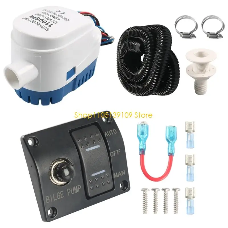 Automatic Two Speed Bilge 750LPH 1100LPH Easy Installation Boat Drainage