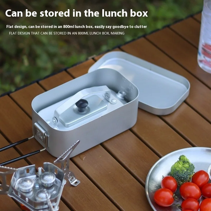 

Портативный складной японский чайник из алюминиевого сплава для кемпинга, приготовленная вода, чай, кофе