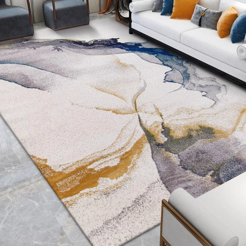 

Light Luxury Rugs for Bedroom Large Area Living Room Decoration Carpet Fluffy Soft Lounge Floor Mat Thick Plush Study Floor Mat