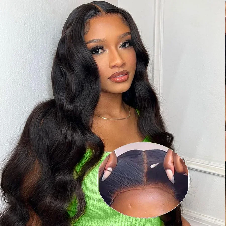 Ready To Wear Glueless Body Wave Wig 4x4 Lace Closure Glueless Wig For Women Human Hair Easy Go Wig Pre Cut Pre Plucked No Glue