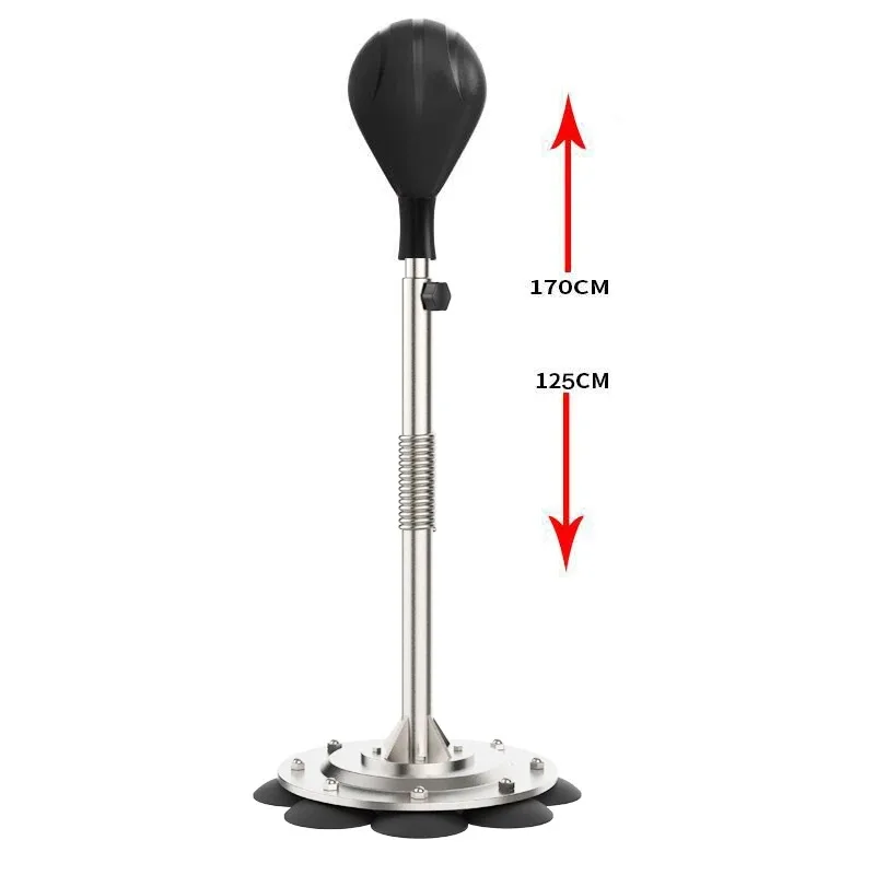

【Hot】Standing Punching Bag Adult Children Adjustable Height Boxing Training Bag Suction Cup Base Tumbler Sandbag Vertical Speed
