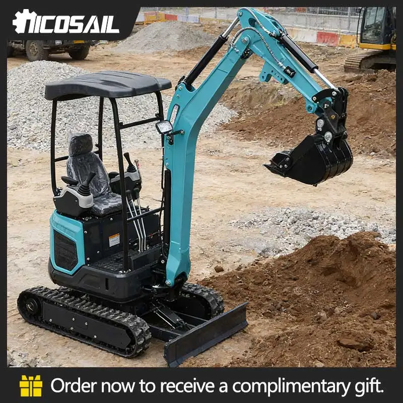 Joystick Control 1.8 Ton Mini Excavator With Canopy Euro 5 Certified For Outdoor Construction Work