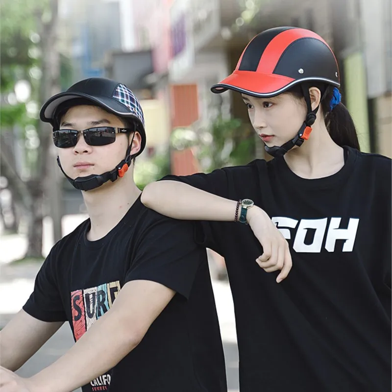 

Baseball Hat Style Adult Electric Bicycle Helmets Extended Brim Cycling Helmet Impact Resistance Sunscreen Cycling Equipment