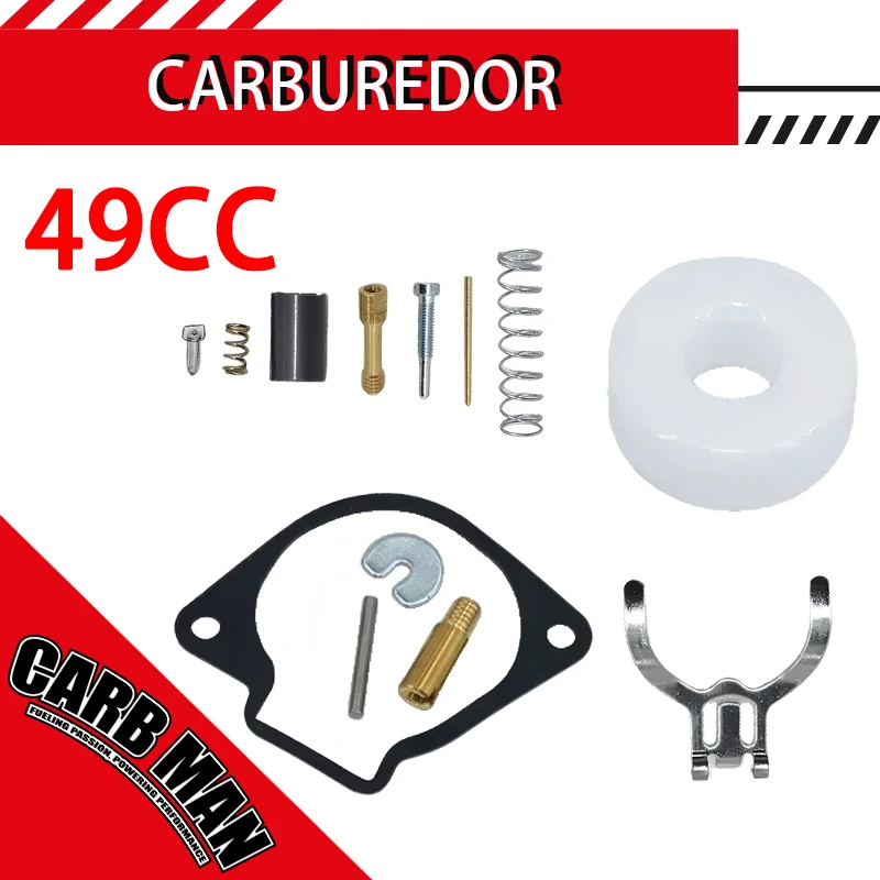 

49cc For 43cc 47cc G4K G45L 328 Mini Quad Dirt Bike Atv 2 stroke 40-6 44-6 Mini Moto Pocket Bike Carburetor Repair Kit