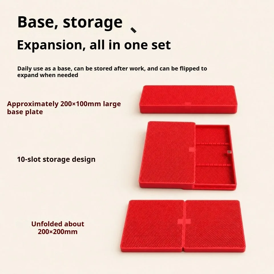 Model Painting & Storage Workstation 10Pcs Bendable Rigid Alligator Clip Sticks Magnetic Case for Gundam Airbrush Hobby Tool Kit