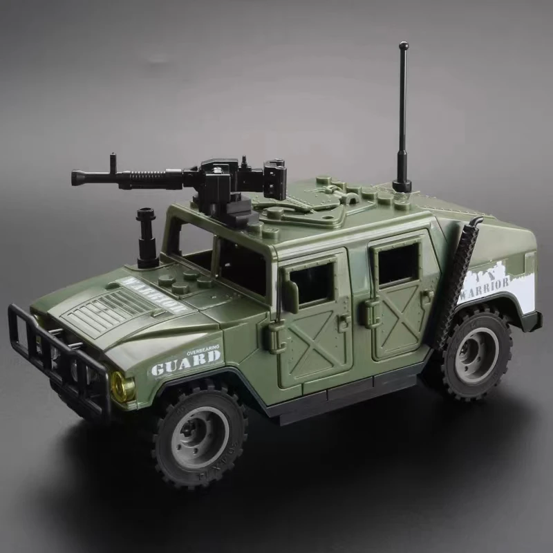 1/72 Hummer Building Block Assembly Toy Children's Puzzle Special Police Car