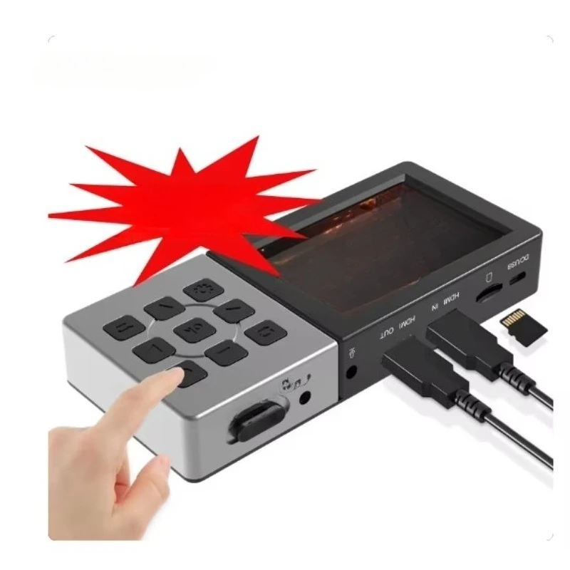 High definition 1080P 60fps Video Capture Card Game LIVE Streaming Media Recording Cassette with LCD Playback Player