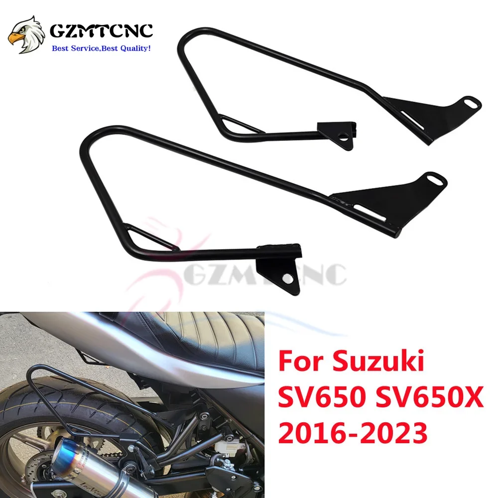 Motorcycle Saddlebag Supports Bracket Guard Bars For Suzuki SV650 SV650X SV 650 650X 2016 2017 2018 2019 2020 2021 2022 2023