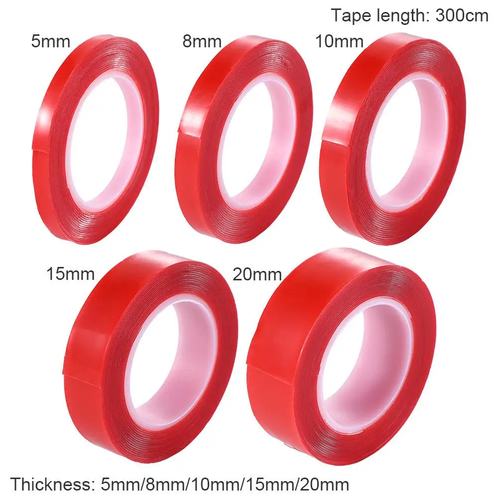 Double Sided Tape Nano Tape 3M 5mm/8mm/10mm/15mm/20mm Width Transparent Tape Adhesive Nano Traceless Sticker Glue