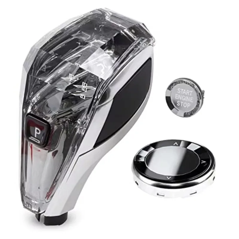 Suitable for BMW's entire range of interchangeable crystal shift lever body kit, three piece car diamond crystal shift lever