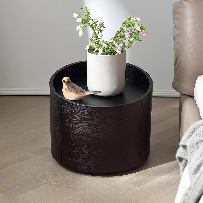 -aa Preferred Space-Efficient Modern Luxury Minimalist Design Wooden Bedside Nightstand Mixed-use Apartment Hotel Settings