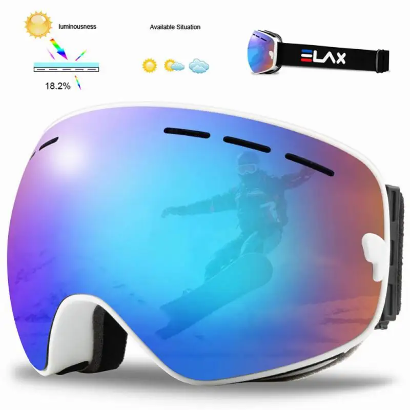 Professional Ski Goggles Men UV400 Adult Anti-fog Snowboard Skiing Glasses Women Ultra-light Winter Snow Eyewear Лыжные Очки