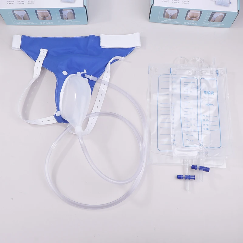 Reusable Urinary Receiver For Men Elderly Urine Collector Kit Panties Fixed Urine Catheter Urinary Bag For Urine Incontinence