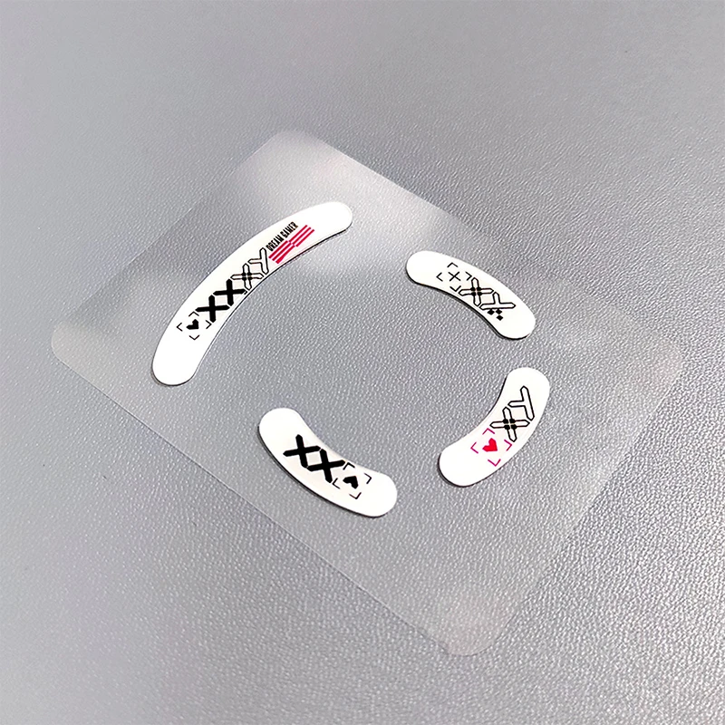 1 Pack Glass Mouse Skates Glide Feet Pads Mouse Feet Sticker For G Pro Wireless Rounded Curved Edges Game Mouse Accessories