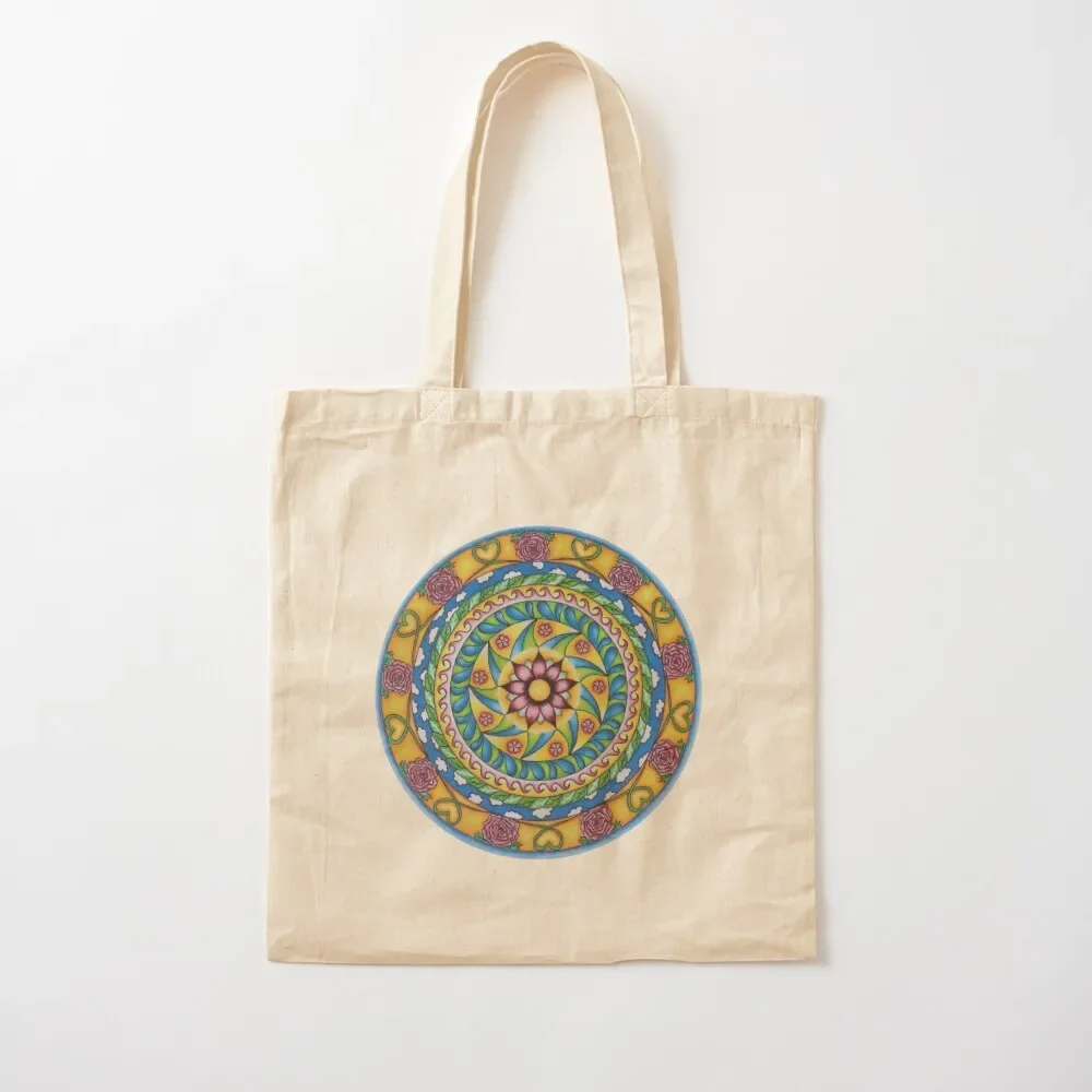 

Pacha Mama mandala drawing design Tote Bag shopper bag woman tote bag screen