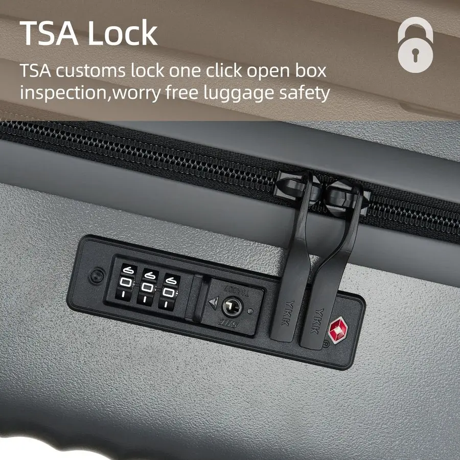인치 기내용 수하물, 항공사 승인 22x14x9 하드 쉘 기내용 캐리어, 360도 회전 바퀴, TSA 잠금장치 및 경량 하드 쉘