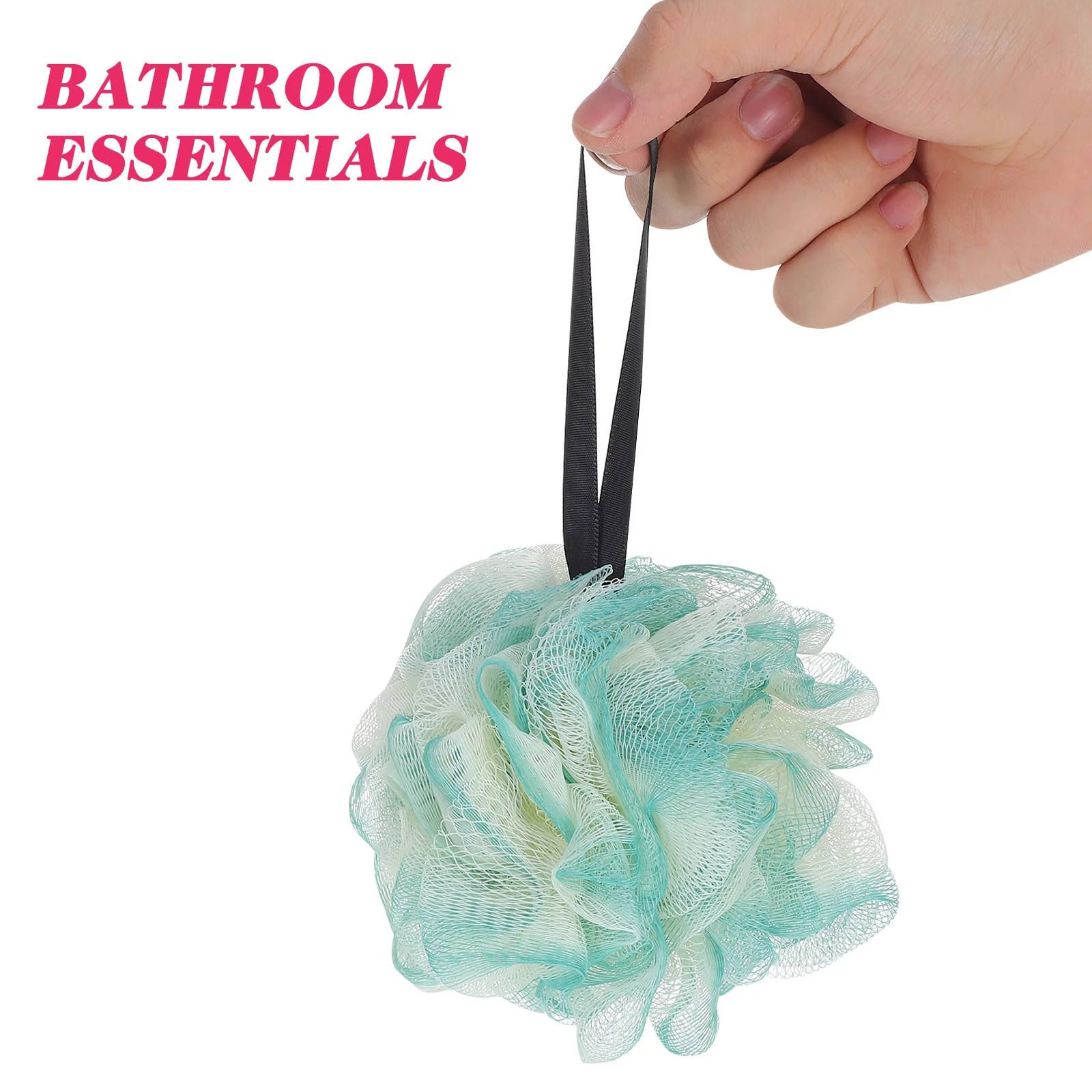 

4Pcs Vibrant Color Bath Loofahs Extra Large Shower for Effective Exfoliation and Foaming Body Wash Bath Ball Set