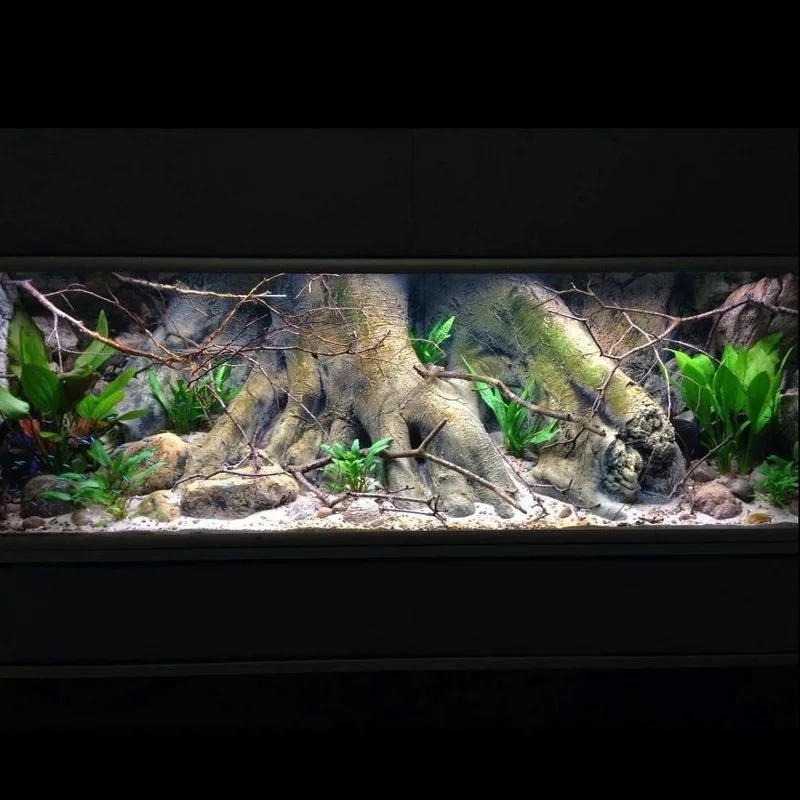 3D aquarium background board Three-dimensional landscaping board in the fish tank