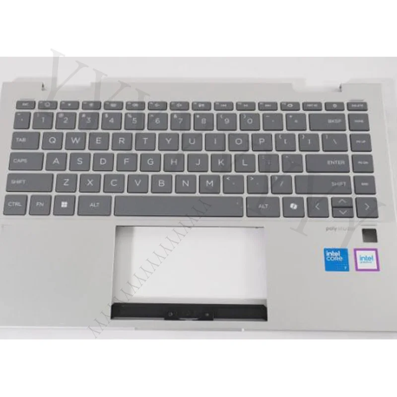 Y+  New For HP X360 14-ES Palmrest Backlit Keyboard N09603-001 Silver N41026-001