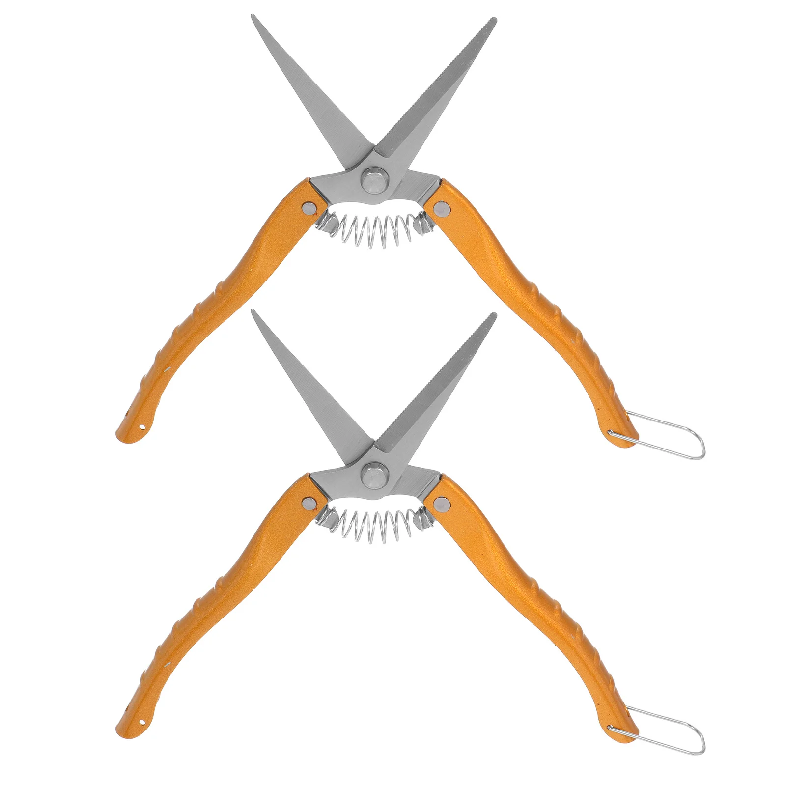 

2pcs Pruning Shears Garden Scissors Stainless Steel Sharp Non-Slip Handle Plant Trimmers Flower Cutters Branches Stems Gardening