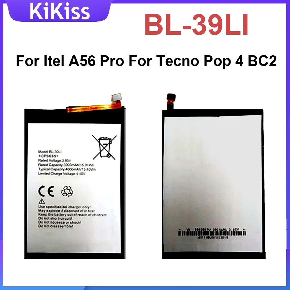 

Bl-39LI 4000Mah Mobile Phone Battery For Itel A56 Pro Tecno Pop 4 BC2 Premium Durable