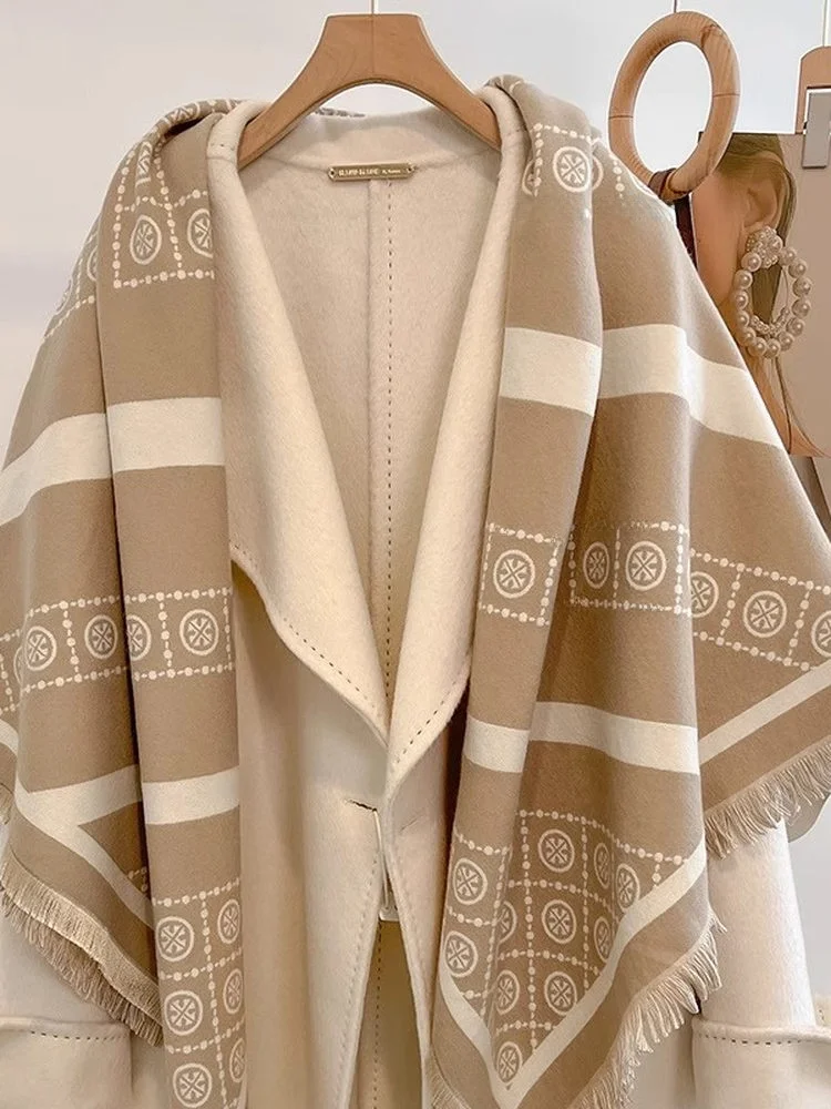 Echarpe-camere-double-face-pour-femmes-vetements-d'exterieur-grand-poincon-carre-protection-chaude-ne-echarpe-d'hiver-azmuou