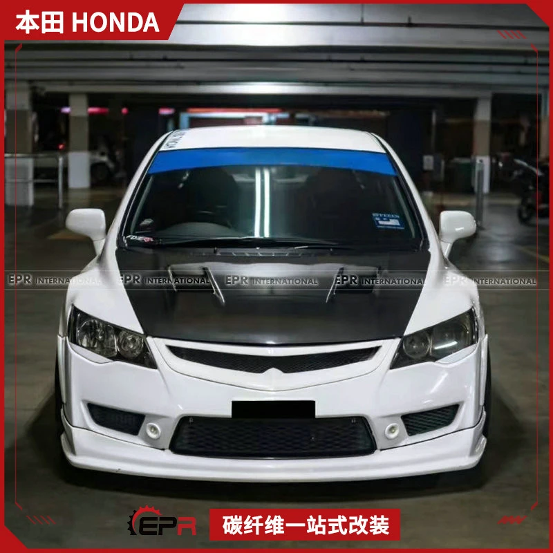 

Подходит для Honda Civic FD2 Type R — капот двигателя FEELS из углеродного волокна | Компонент обновления производительности