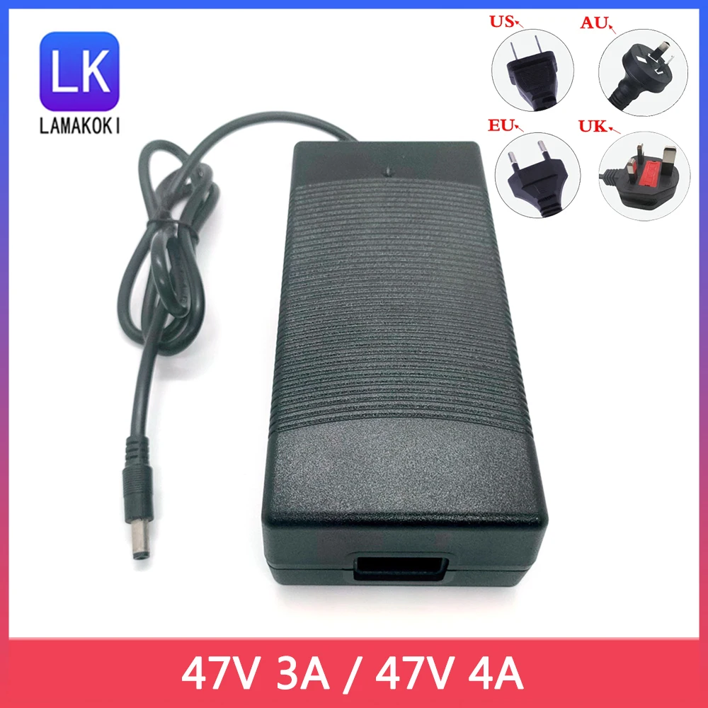 

47V 3A 4A DC Power Adapter EU/US/UK/AU Universal 47 Volt 3000ma 4000ma Power Supply Input 100-240V 5.5×2.5mm Power Transformer