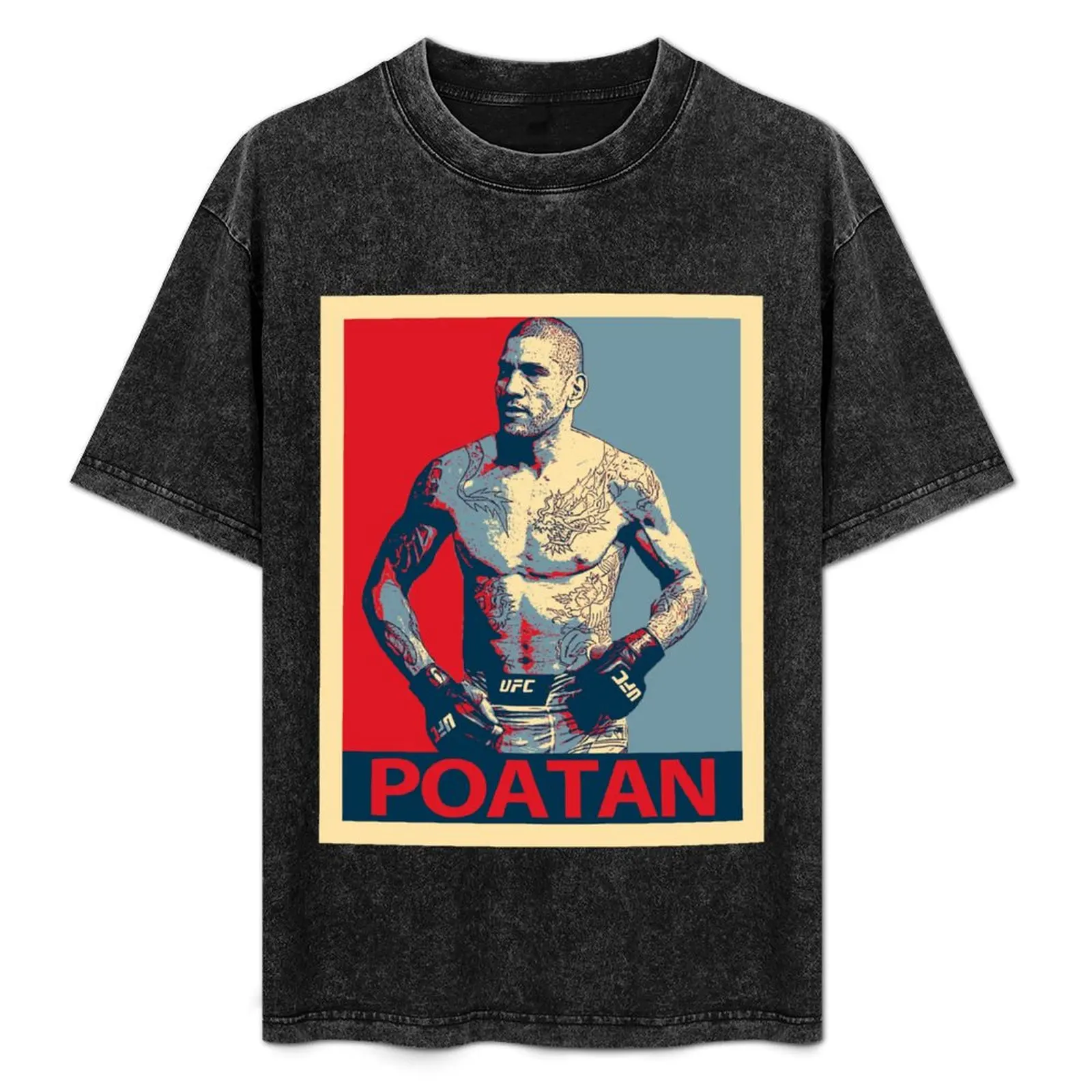 alex pereira poatan poster T-Shirt Plus Size Basic Cotton T-Shirt