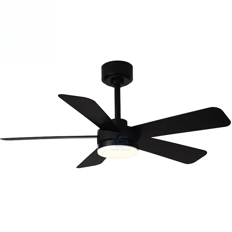 Black Fan Ceiling Fan with Light 42 52 Ceiling Fan Light with Remote Control Light Emitting Diode Black Living Room