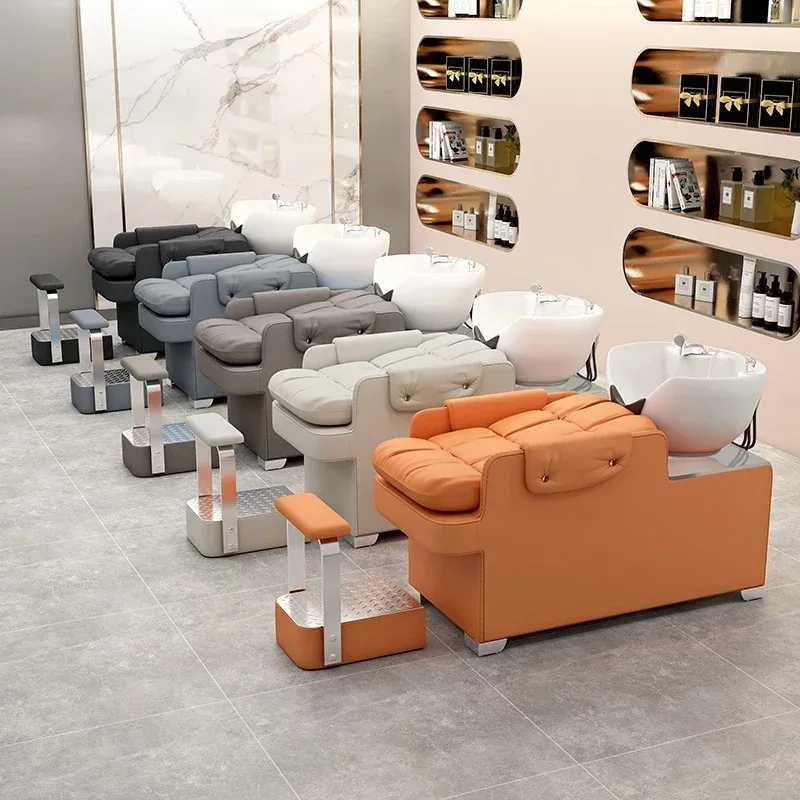 

Italian Soft Bag Salon Single Sleeping Water Bed Japanese Head Spa Hair Shampoo Chair Basin Massage Washing Japanese Cadeira