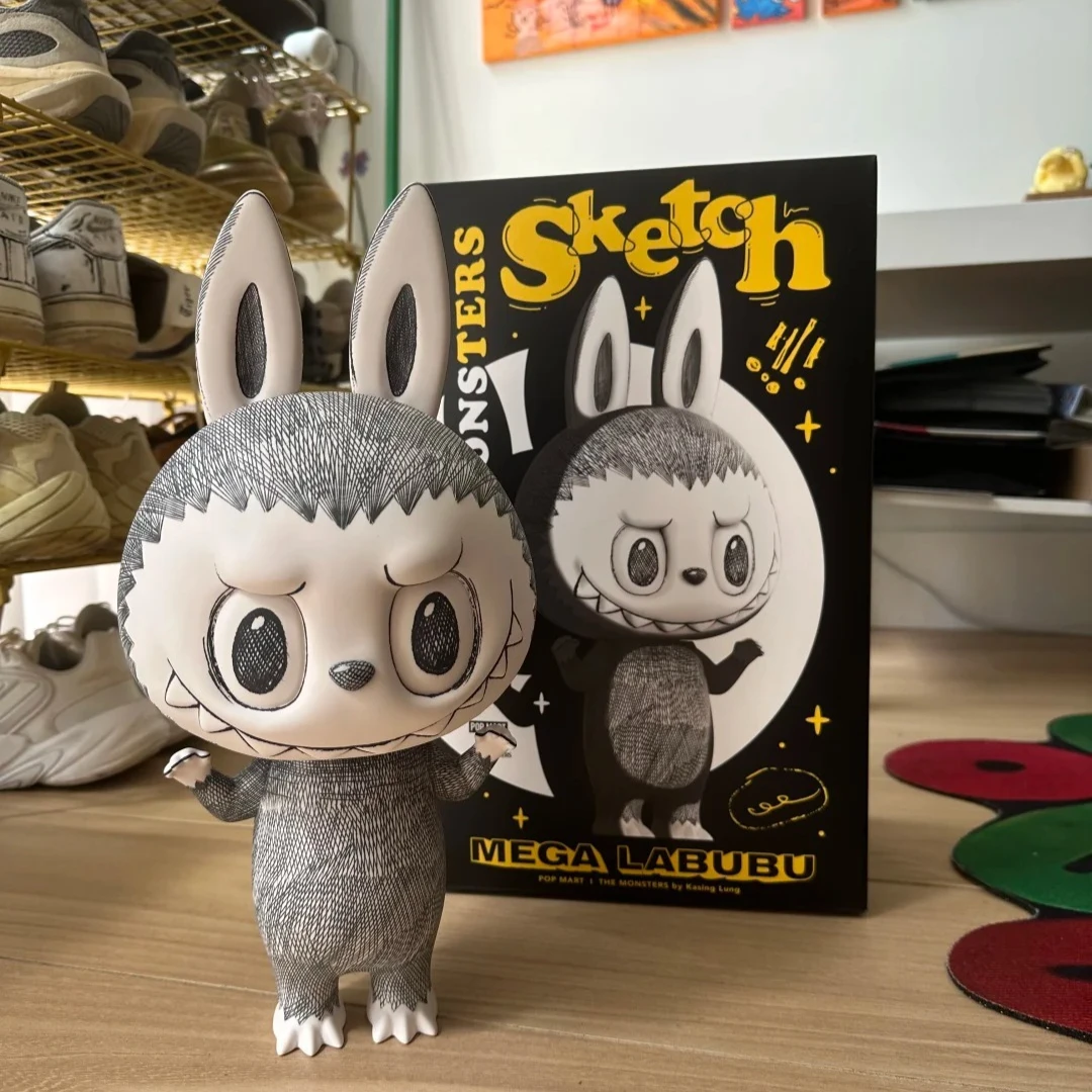 

Коллекция POPMART MEGA LABUBU, эскиз, 400%, модная игрушка, фигурка для больших детей, кукла для детей, подарки-сюрпризы